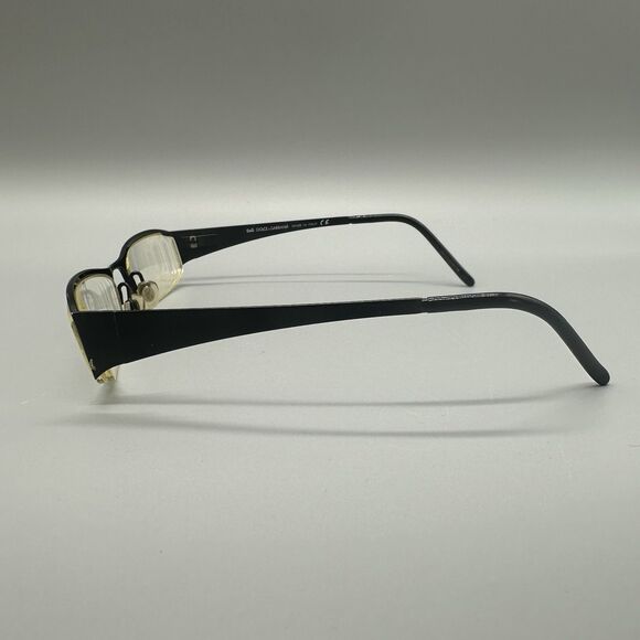 Dolce&Gabbana Eyeglasses Frames Only D&G 4134 0B5 52-18-130 Black Half Rim - Picture 5 of 16